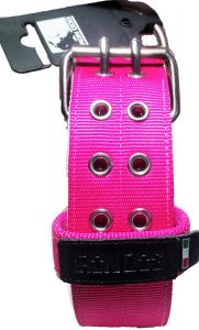 Collare rosa doppia fibbia-0