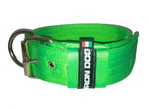 Collare IRONDOG verde fluorescente-0