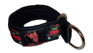 Collare a strozzo - rosso/camo verde-0