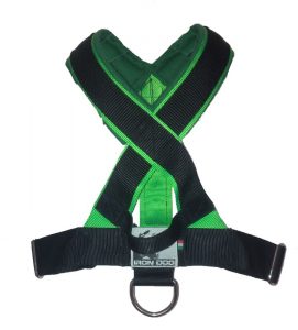 Pettorina da passeggio - TREK nera/verde-0