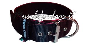 Collare irondog nero con bordo-1170