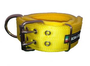 Collare giallo doppia pile-0